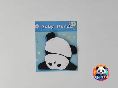 Pandás suli csomag kicsiben: jegyzetfüzet és öntapadós panda cetli