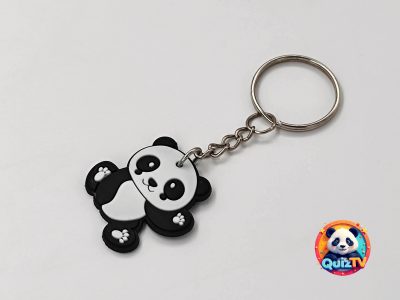 Pandás kulcstartó, két darabos szett